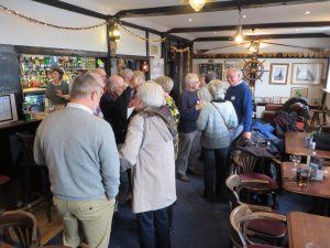 In the bar at the Little Ships Club